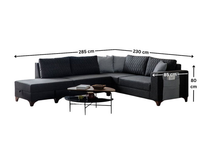 Atelier Del Sofa Loft Left - Antracita